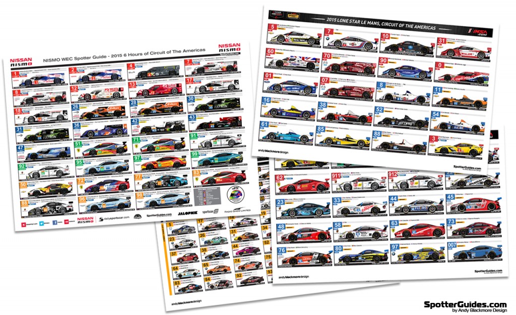 Circuit of The Americas IMSA and NISMO WEC Spotter Guides now available